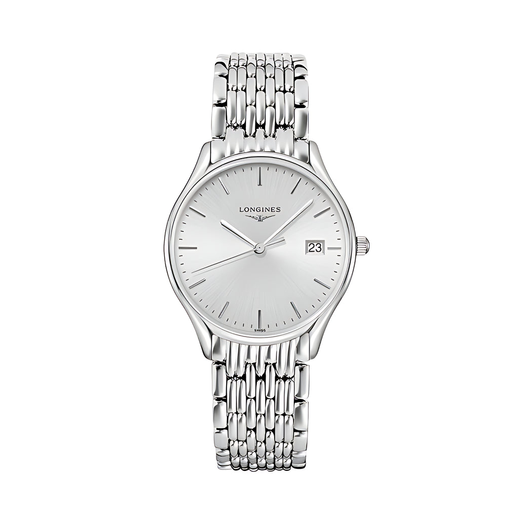 Longines Lyre Quarz-Damenuhr Bicolor Weiß 25 mm