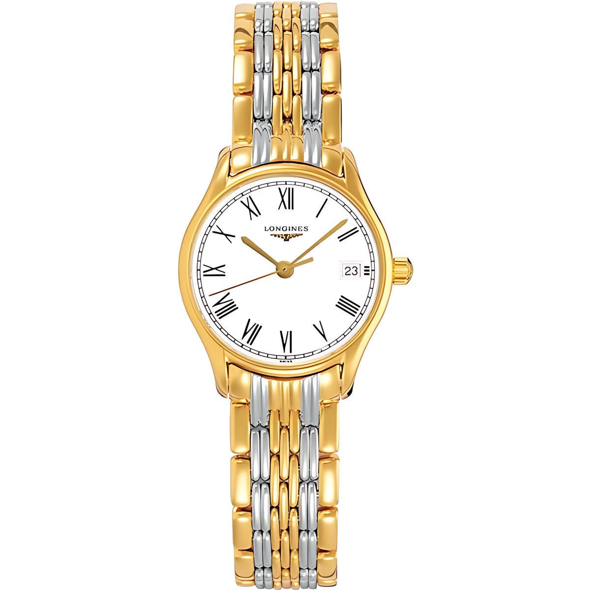 Longines Lyre Quarz-Herrenuhr Weiß Edelstahl 38,5 mm
