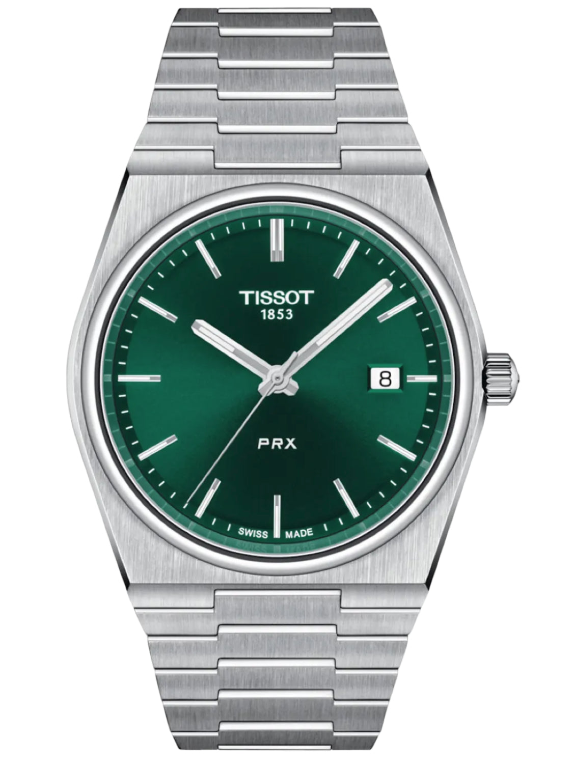 Tissot PRX 40mm Swiss Made Quarzuhr Grün Edelstahl T137.410.11.091.00