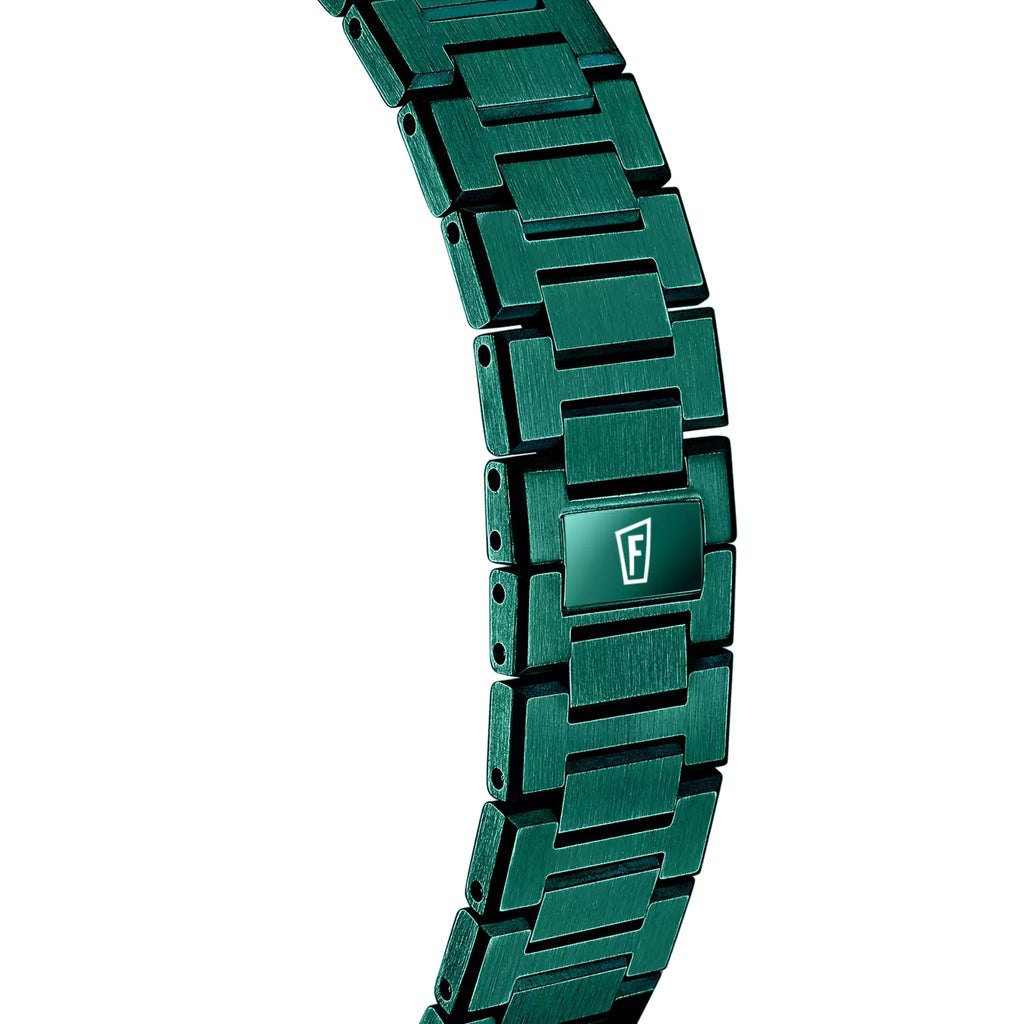 FESTINA SWISS MADE HERREN UHR NUEVA I-SIZE F20079/2 GRÜN EDELSTAHL ARMBAND