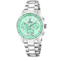 Festina Boyfriend Chronograph Damenuhr Türkis-Grün Edelstahl F20753/1