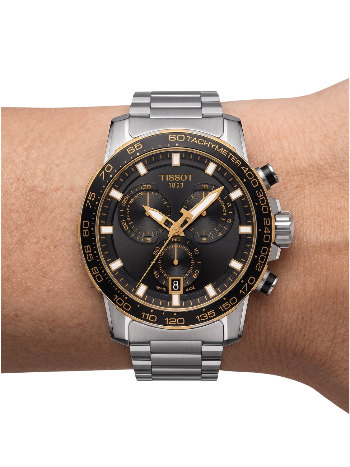 Tissot Herrenuhr Supersport Chrono Schwarz Edelstahl T125.617.21.051.00