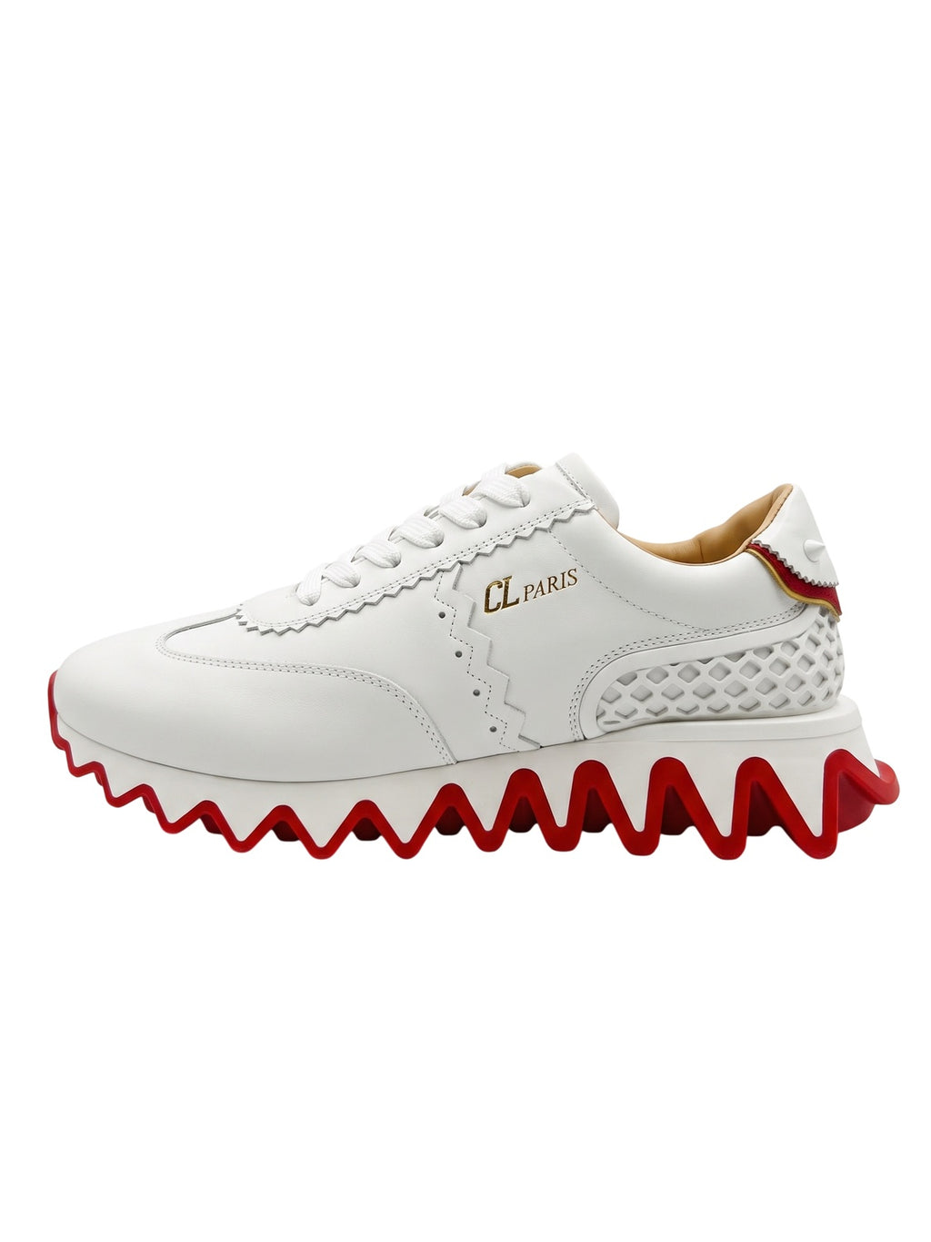 Louboutin Sneakers Herren weiß rot