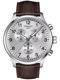 Tissot Herrenuhr Chrono XL Classic Silber Braun Leder T116.617.16.037.00