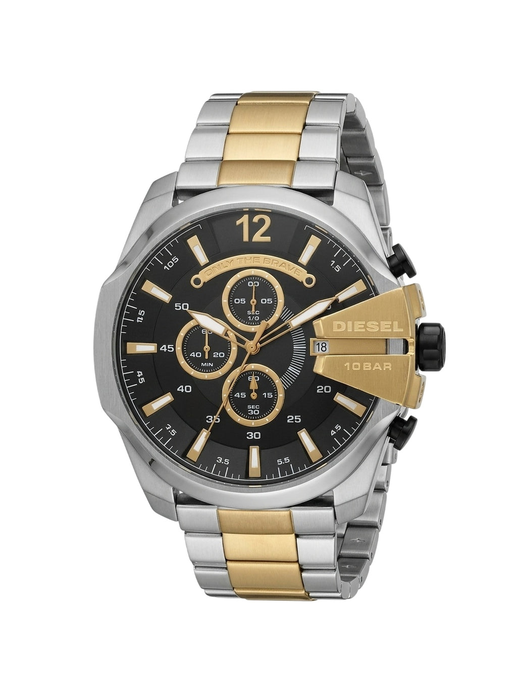 Diesel Mega Chief DZ4581 Chronograph Herrenuhr Bicolor