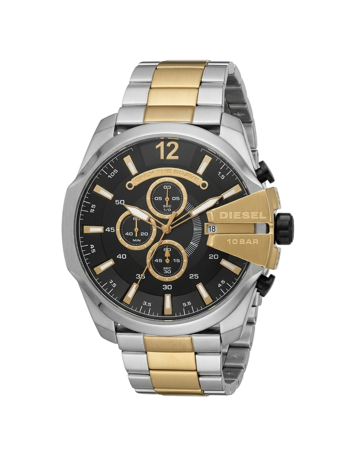 Diesel Mega Chief DZ4581 Chronograph Herrenuhr Bicolor