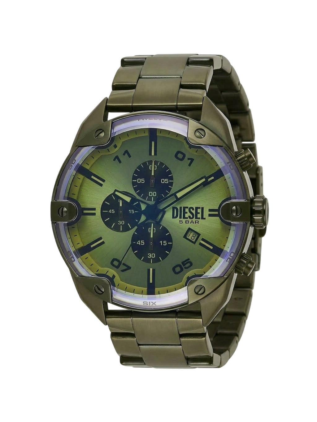 Diesel Spiked DZ4670 Chronograph Herrenuhr Grün
