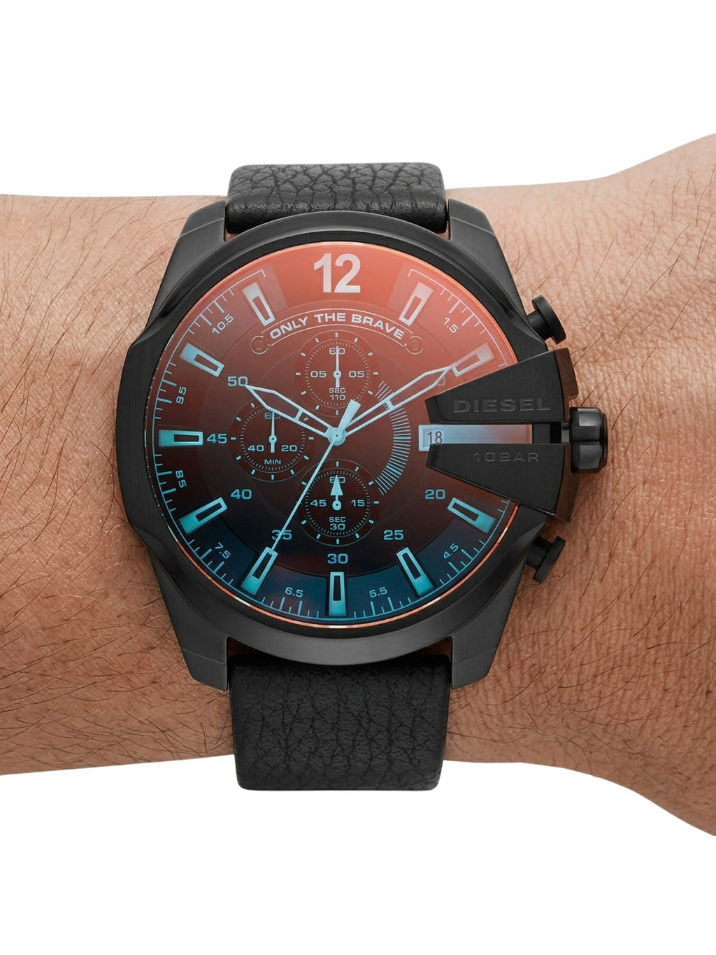 Diesel Mega Chief DZ4323 Chronograph Herrenuhr Schwarz