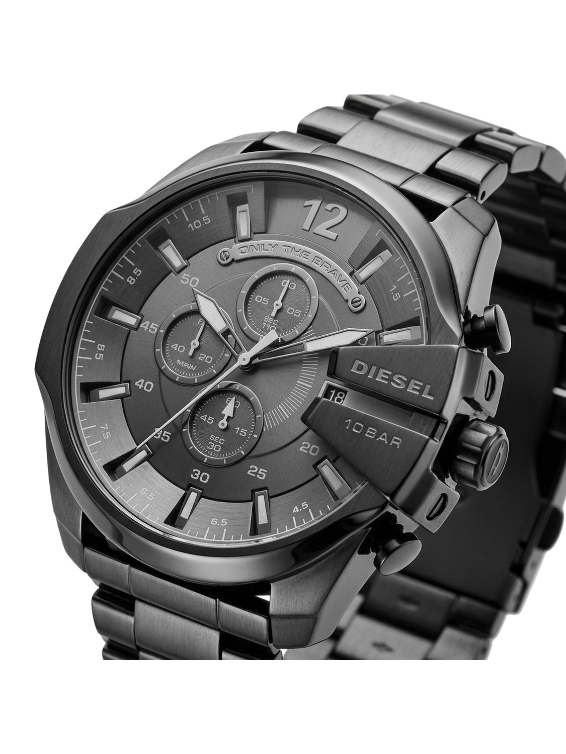 Diesel Mega Chief DZ4355 Chronograph Herrenuhr Schwarz