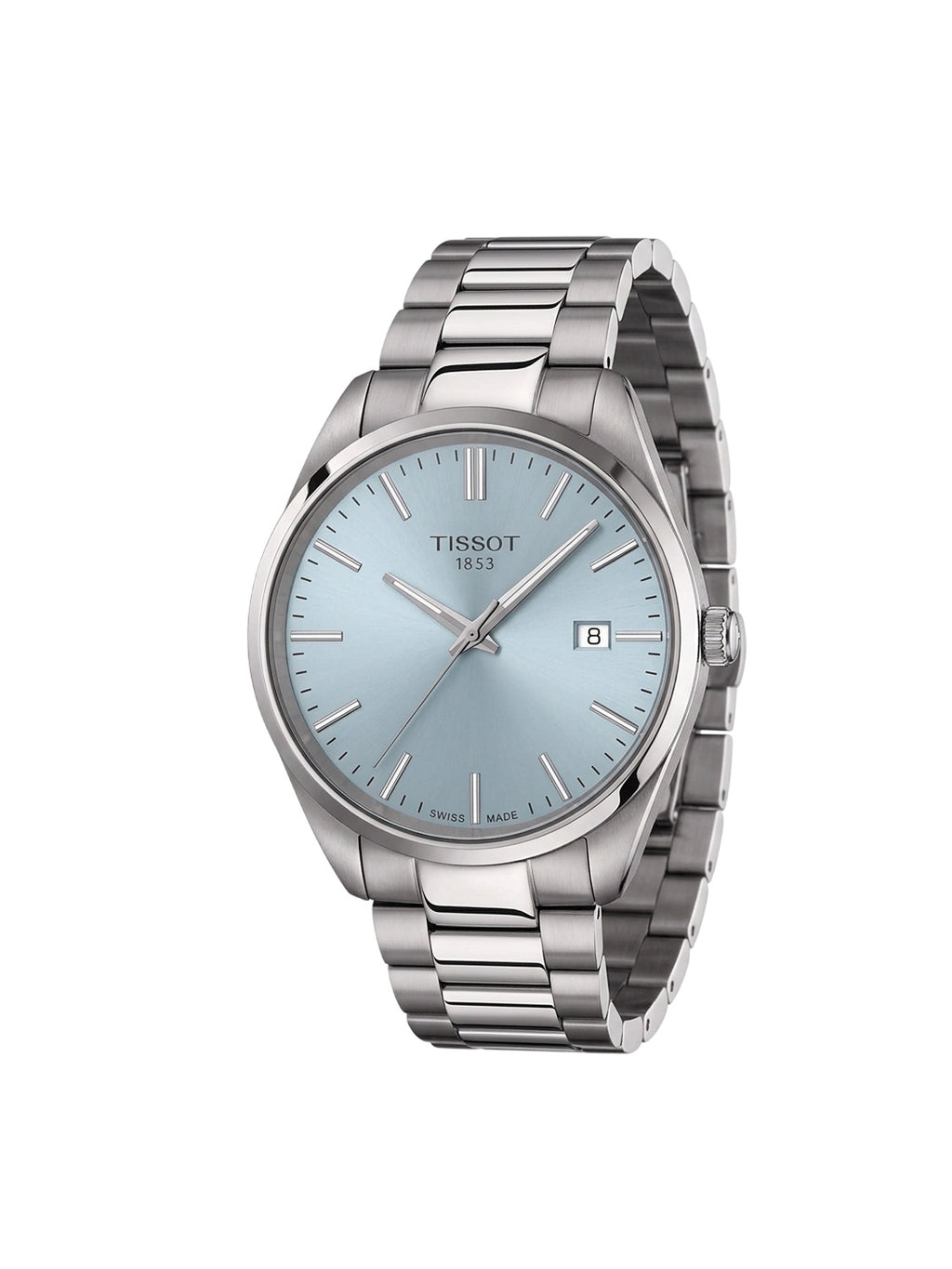 Tissot PR 100 40 mm Swiss Made Quarzuhr Eisblau T150.410.11.351.00