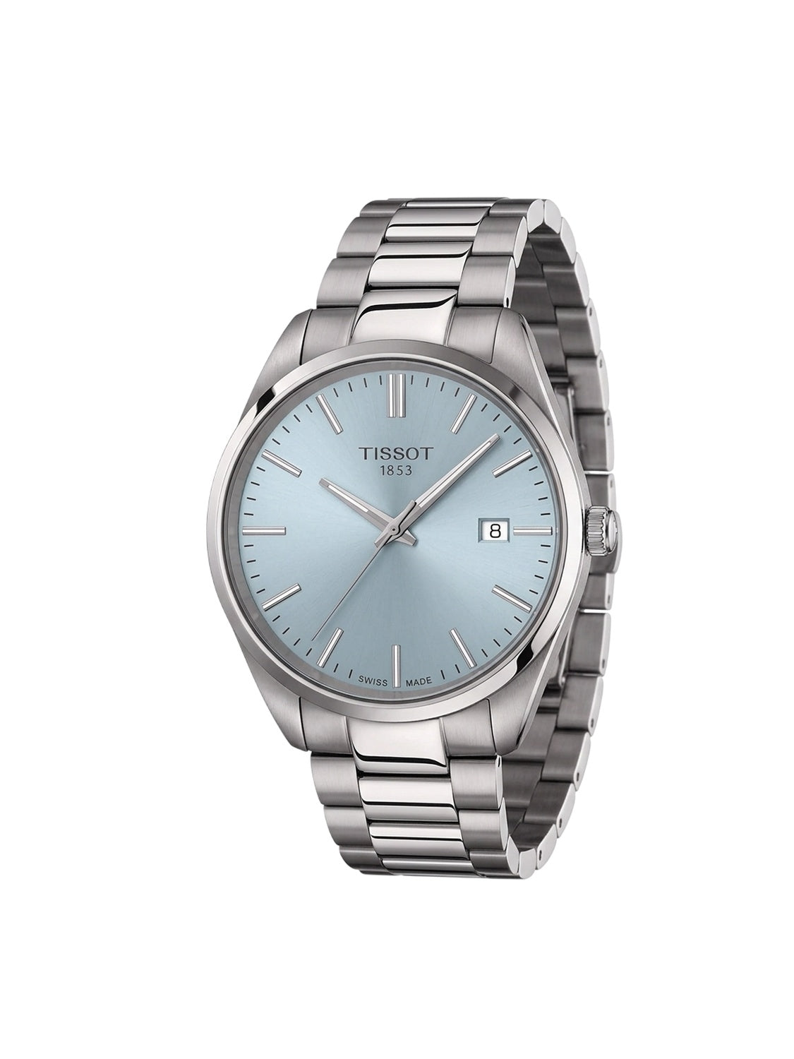 Tissot PR 100 40 mm Swiss Made Quarzuhr Eisblau T150.410.11.351.00