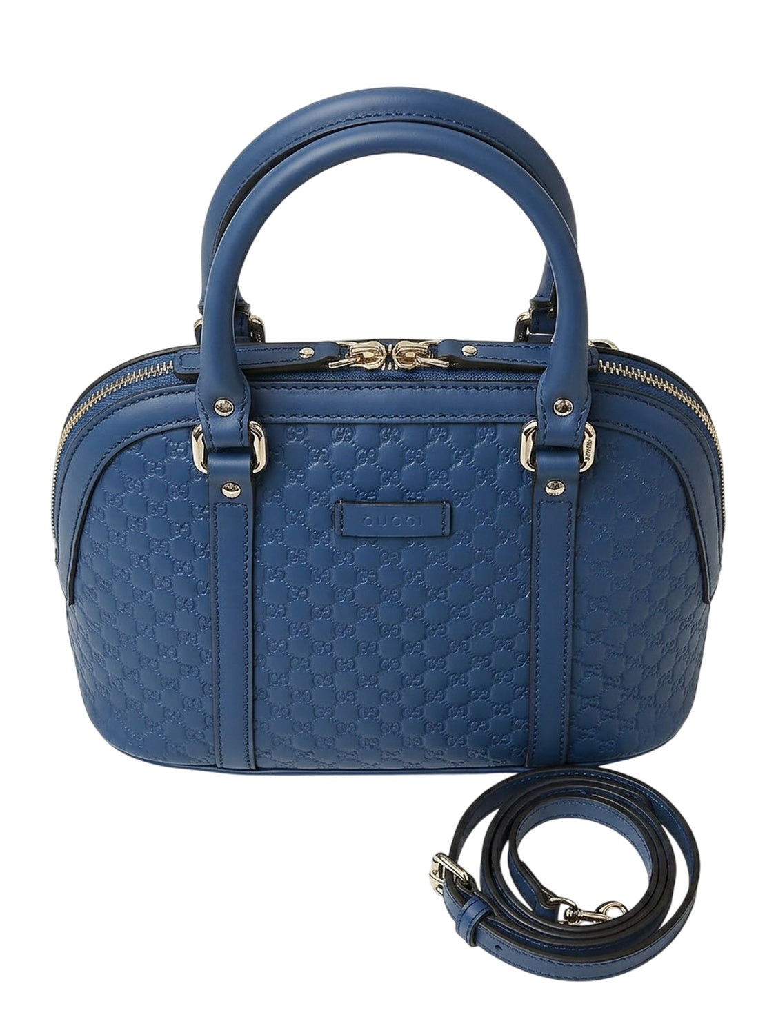Gucci Handtasche Microguccissima Blau GG Muster