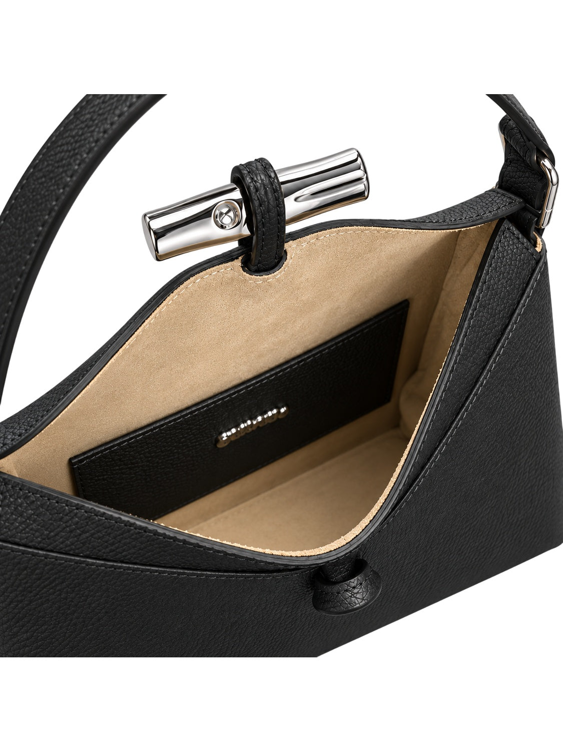 Longchamp Le Roseau Hobo Bag S Damen Schwarz