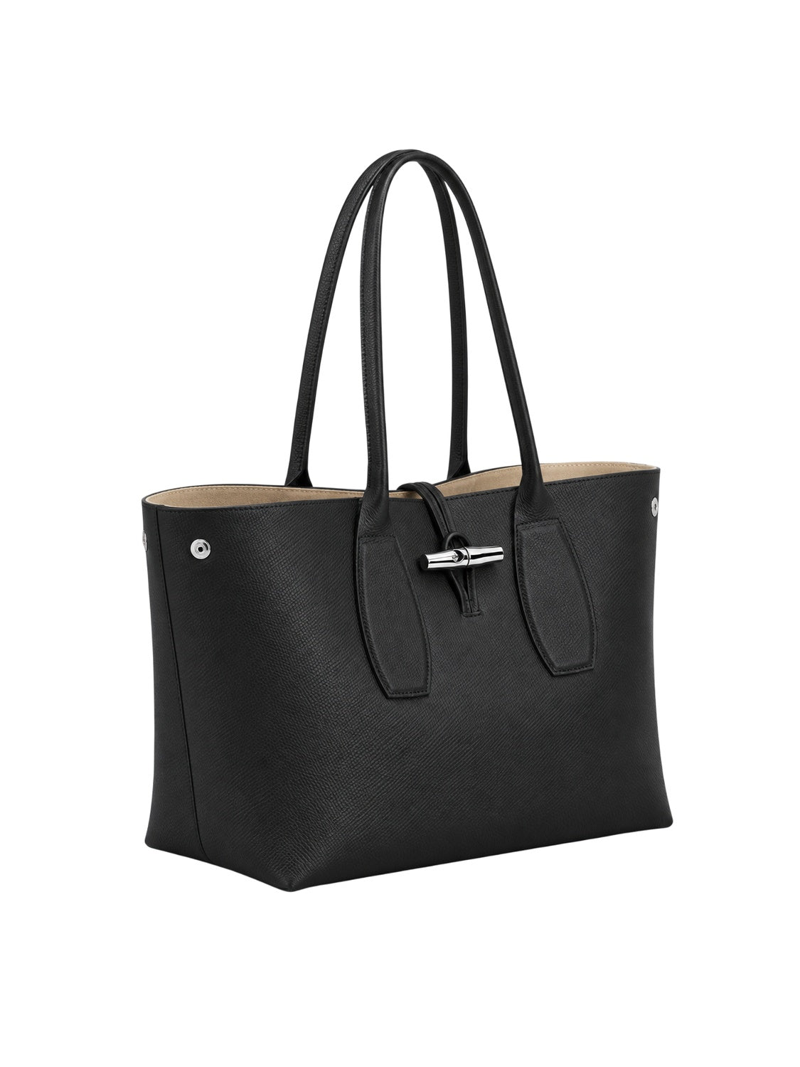 Longchamp Le Roseau L Tote Bag Damen Schwarz
