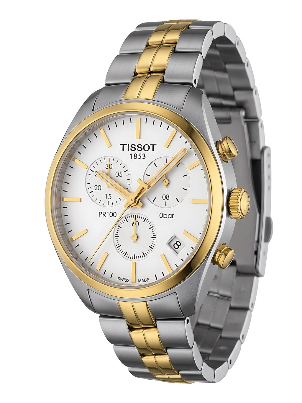 Tissot PR 100 Chronograph Bicolor Herrenuhr T101.417.22.031.00