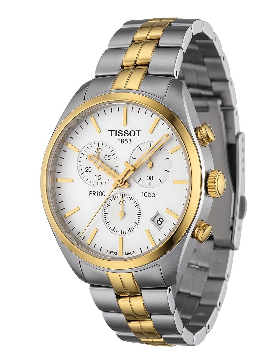Tissot PR 100 Chronograph Bicolor Herrenuhr T101.417.22.031.00