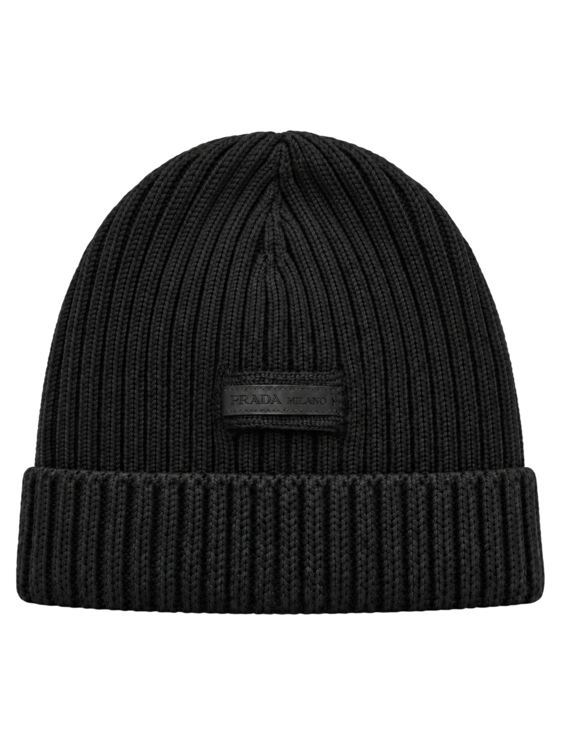 Prada Strickmütze in Schwarz