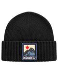 Dsquared2 Simple Man Beanie Wollmütze Schwarz