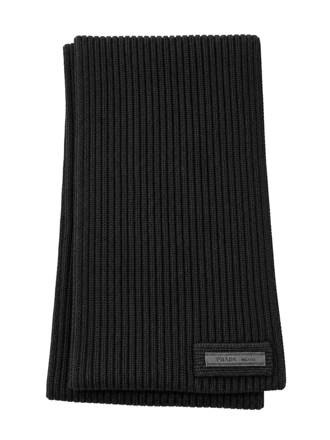 Prada Wollschal aus Wolle in Schwarz