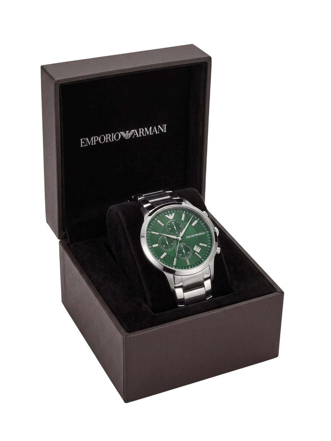Emporio Armani Renato Chronograph Edelstahl Grün AR11507