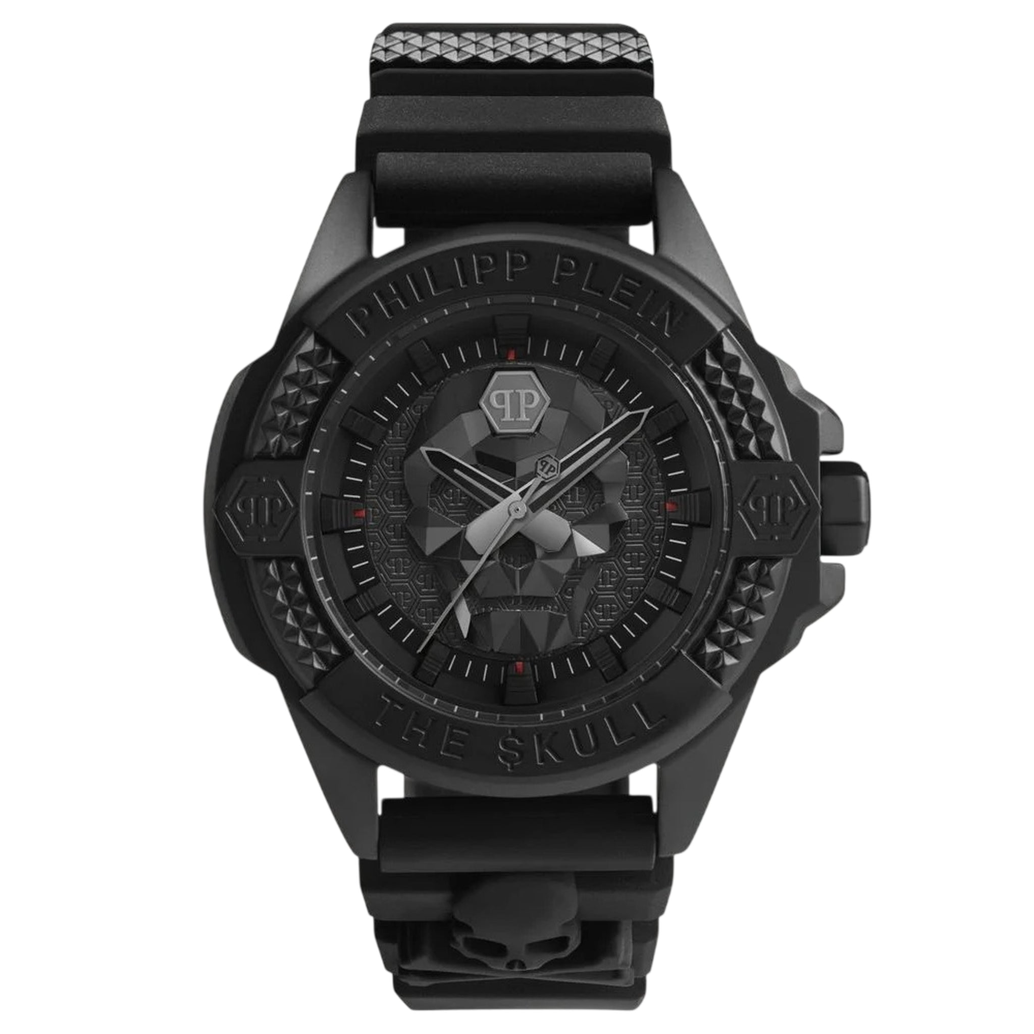Philipp Plein THE SKULL Titan Black Plated Quarzuhr Schwarz 44 mm