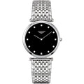 Longines La Grande Classique de Longines Quarzuhr Schwarz Diamanten 36 mm