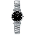Longines La Grande Classique de Longines Quarz-Damenuhr Schwarz Diamanten 24 mm