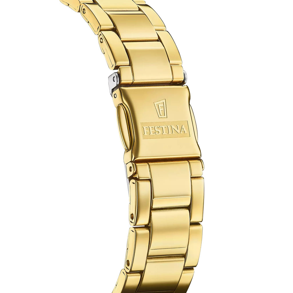 Festina Damenuhr Gold Edelstahl F20596/1