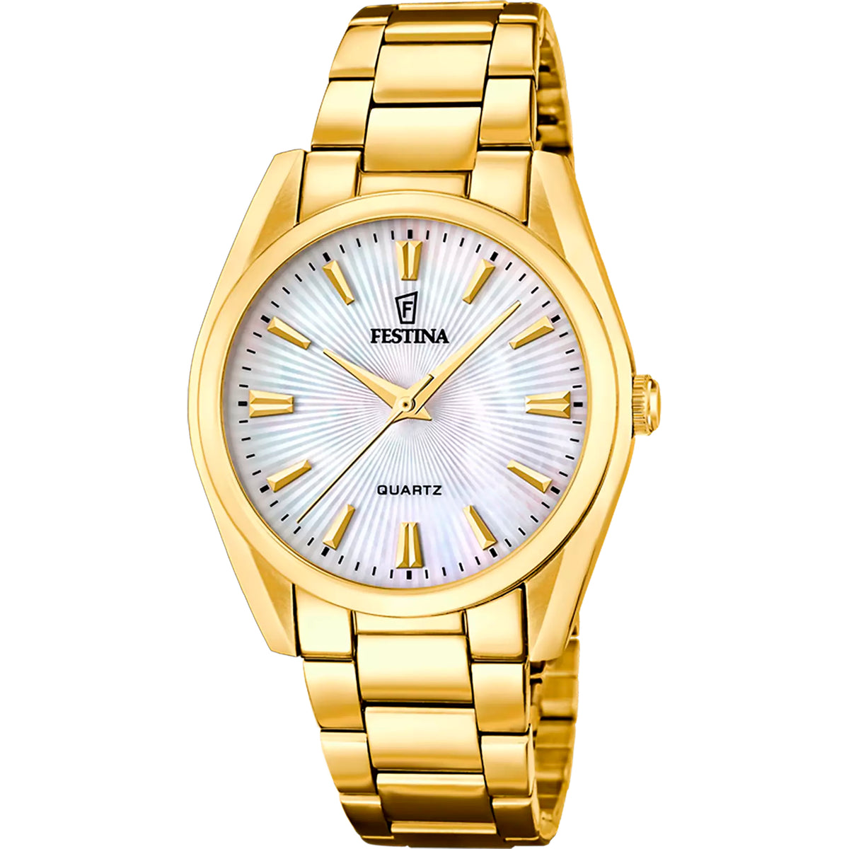 Festina Boyfriend Damenuhr Champagner Gold Edelstahl F20640/1