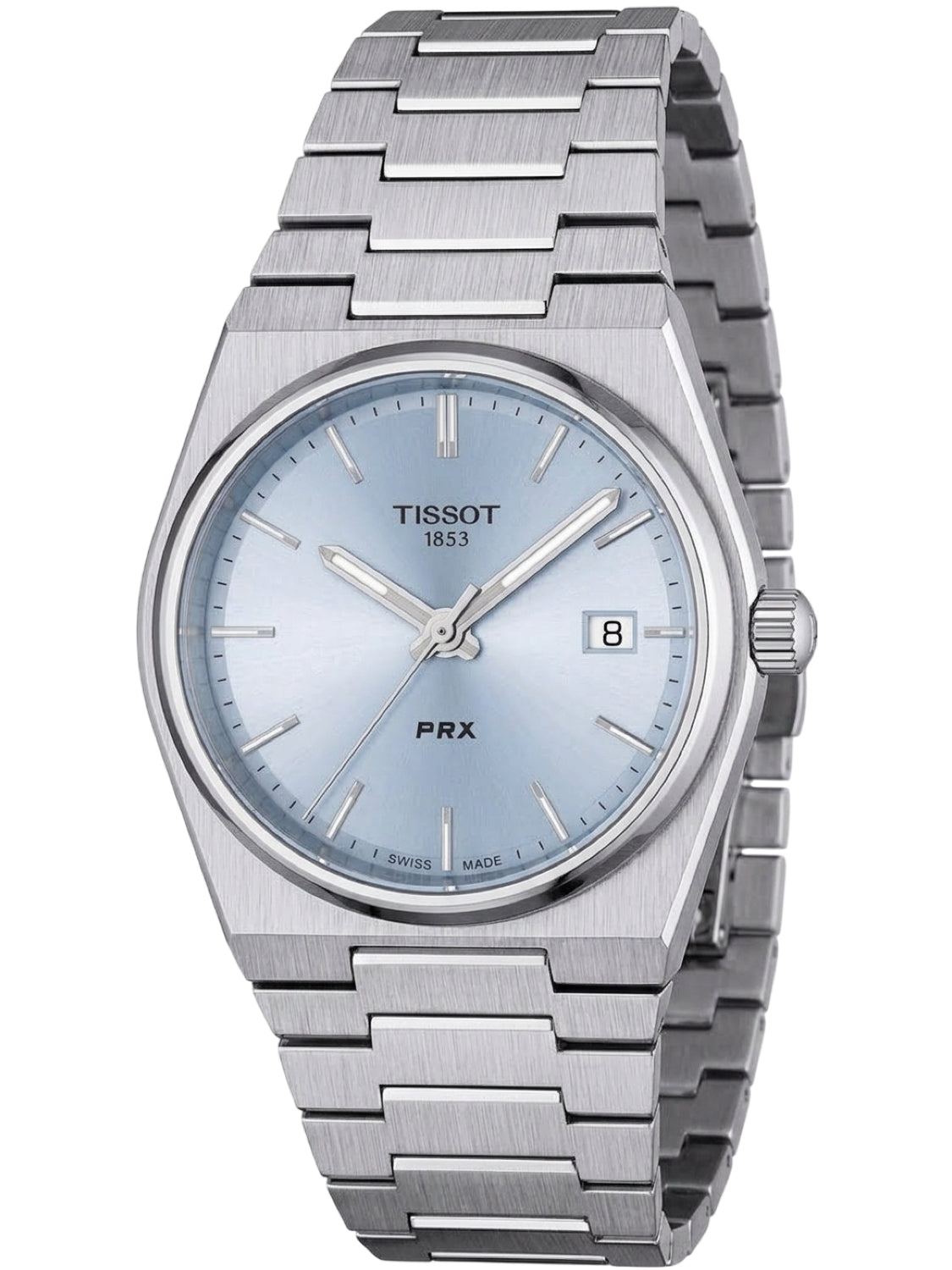 Tissot PRX 35mm Quarz Hellblau Edelstahl T137.210.11.351.00
