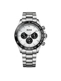 HUGO BOSS Herrenuhr Ikon Chronograph Silber Edelstahl HB1512964
