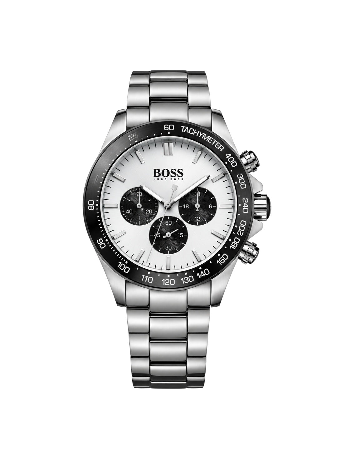 HUGO BOSS Herrenuhr Ikon Chronograph Silber Edelstahl HB1512964