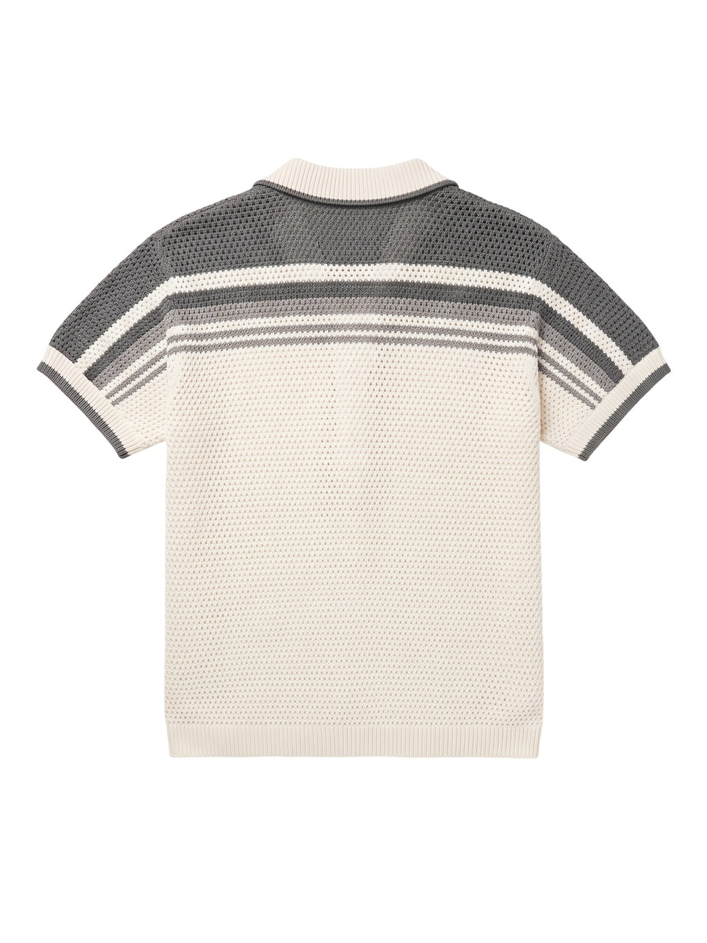 Casablanca Tennis Crochet Baumwoll Shirt Herren Weiß Grau