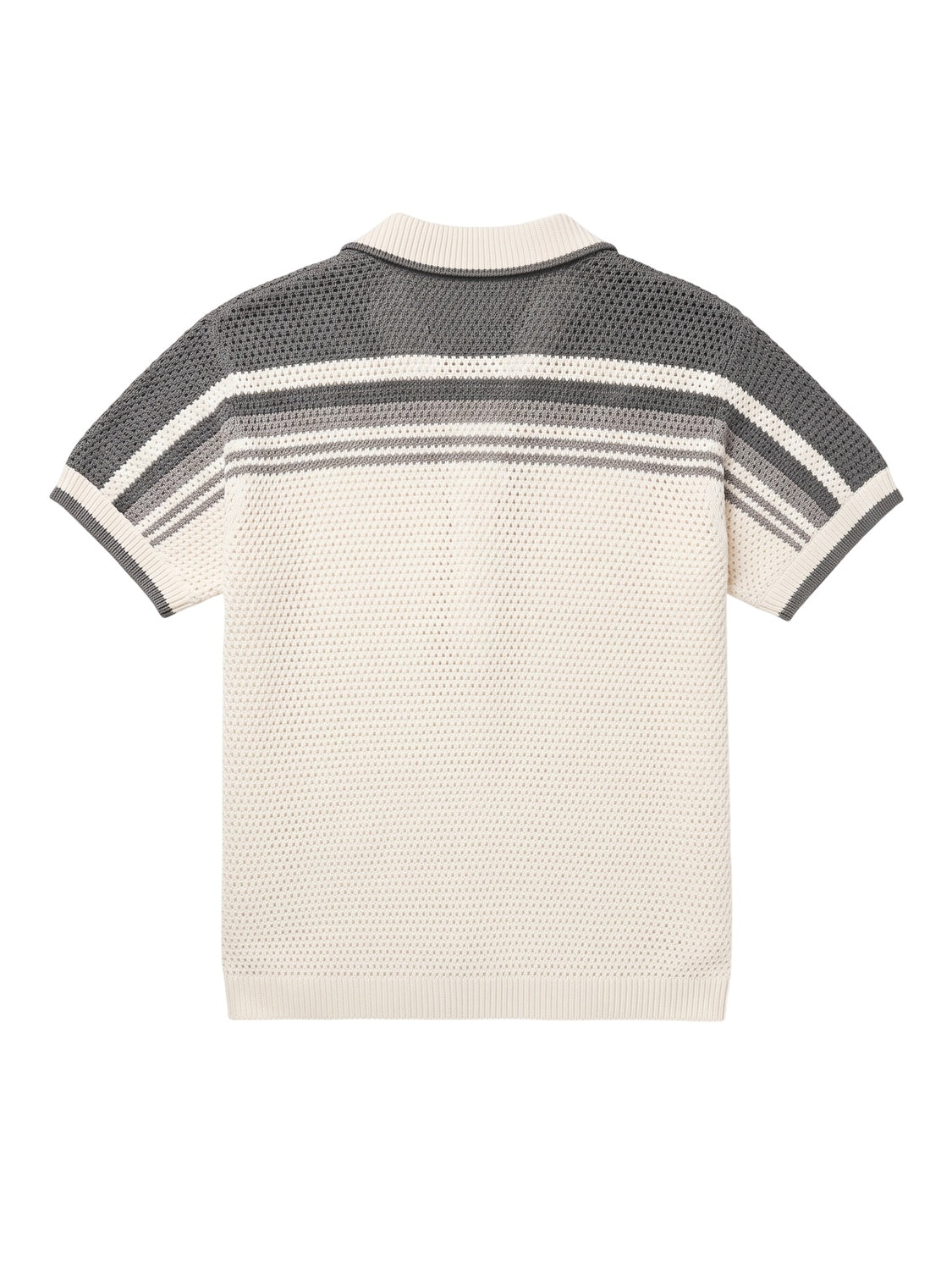 Casablanca Tennis Crochet Baumwoll Shirt Herren Weiß Grau