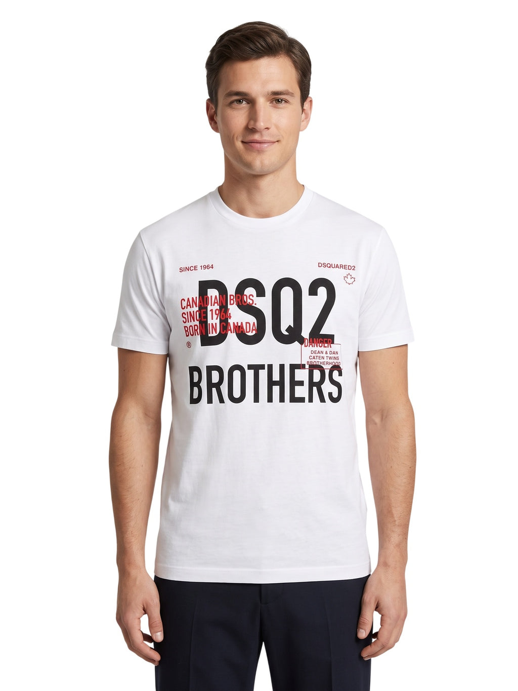 Dsquared2 DSQ2 Bro Cool T-Shirt Weiß Herren