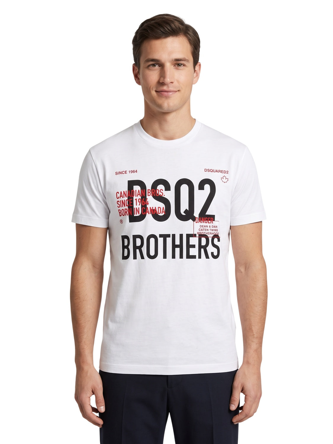 Dsquared2 DSQ2 Bro Cool T-Shirt Weiß Herren