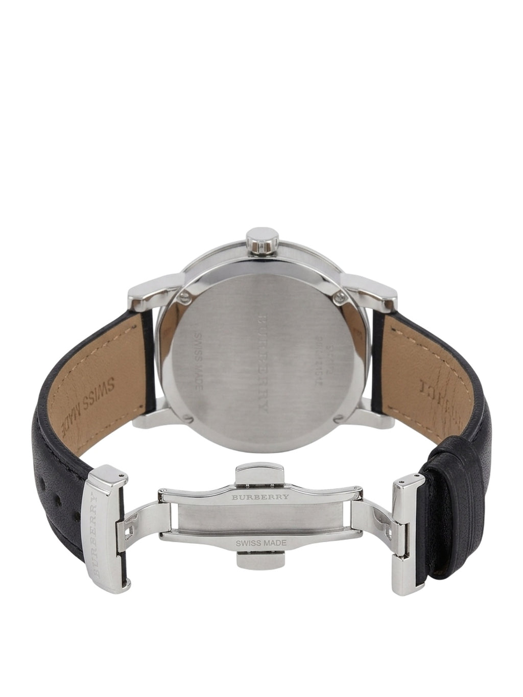 Burberry The City BU9009 Herrenuhr Schwarz Leder