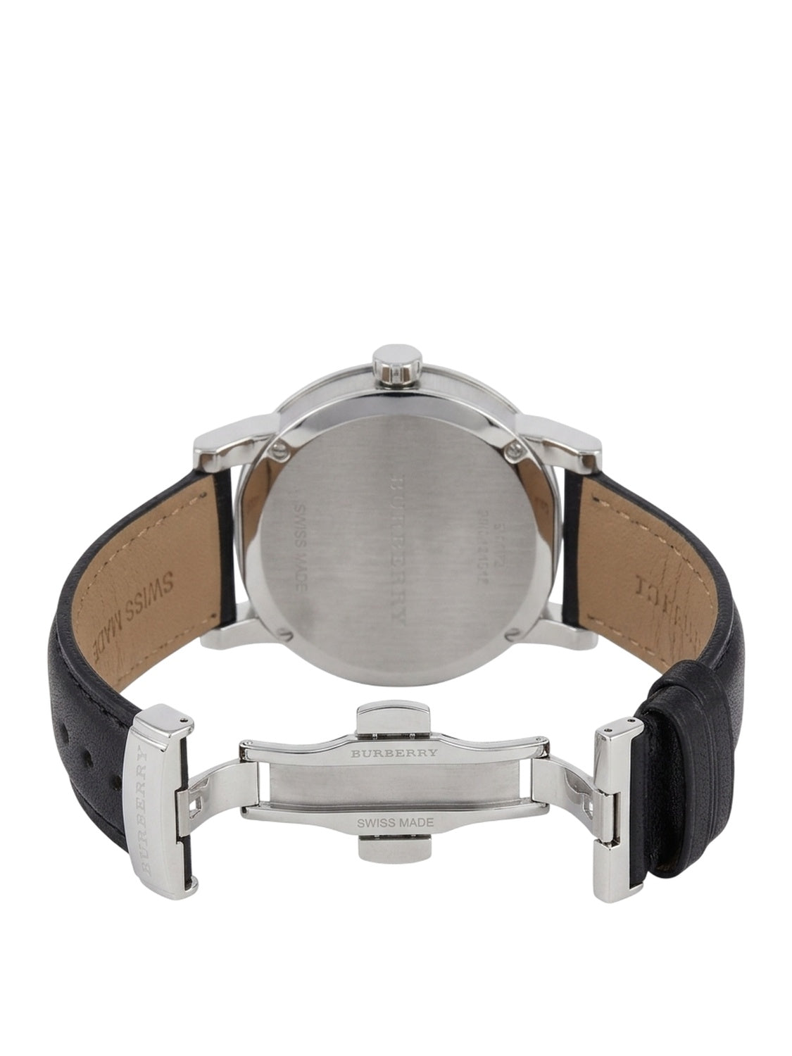 Burberry The City BU9009 Herrenuhr Schwarz Leder