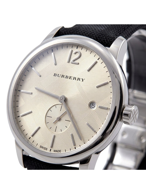 Burberry The Classic Round BU10008 Armbanduhr Beige Schwarz