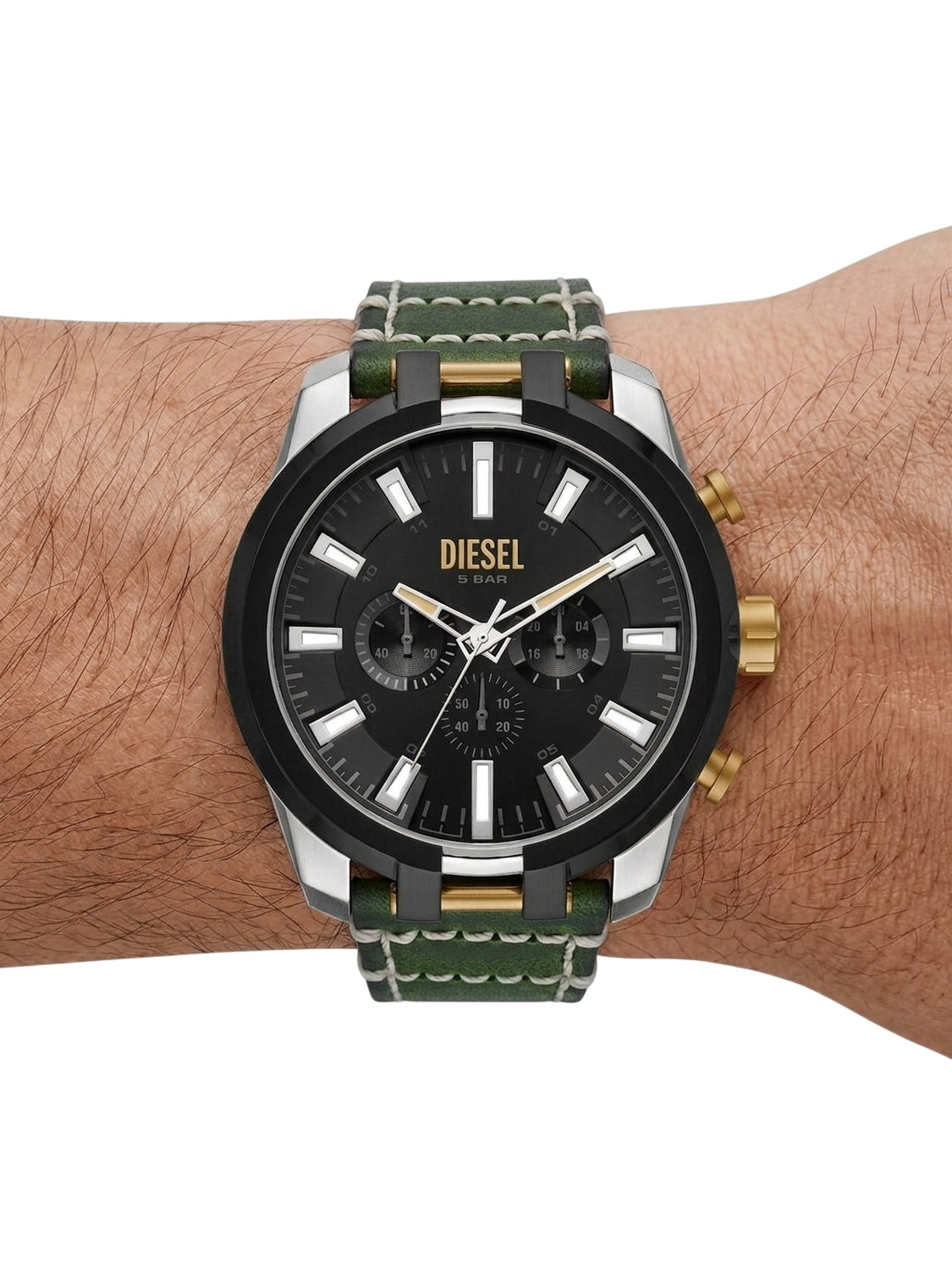 Diesel Split DZ4588 Chronograph Herrenuhr Grün