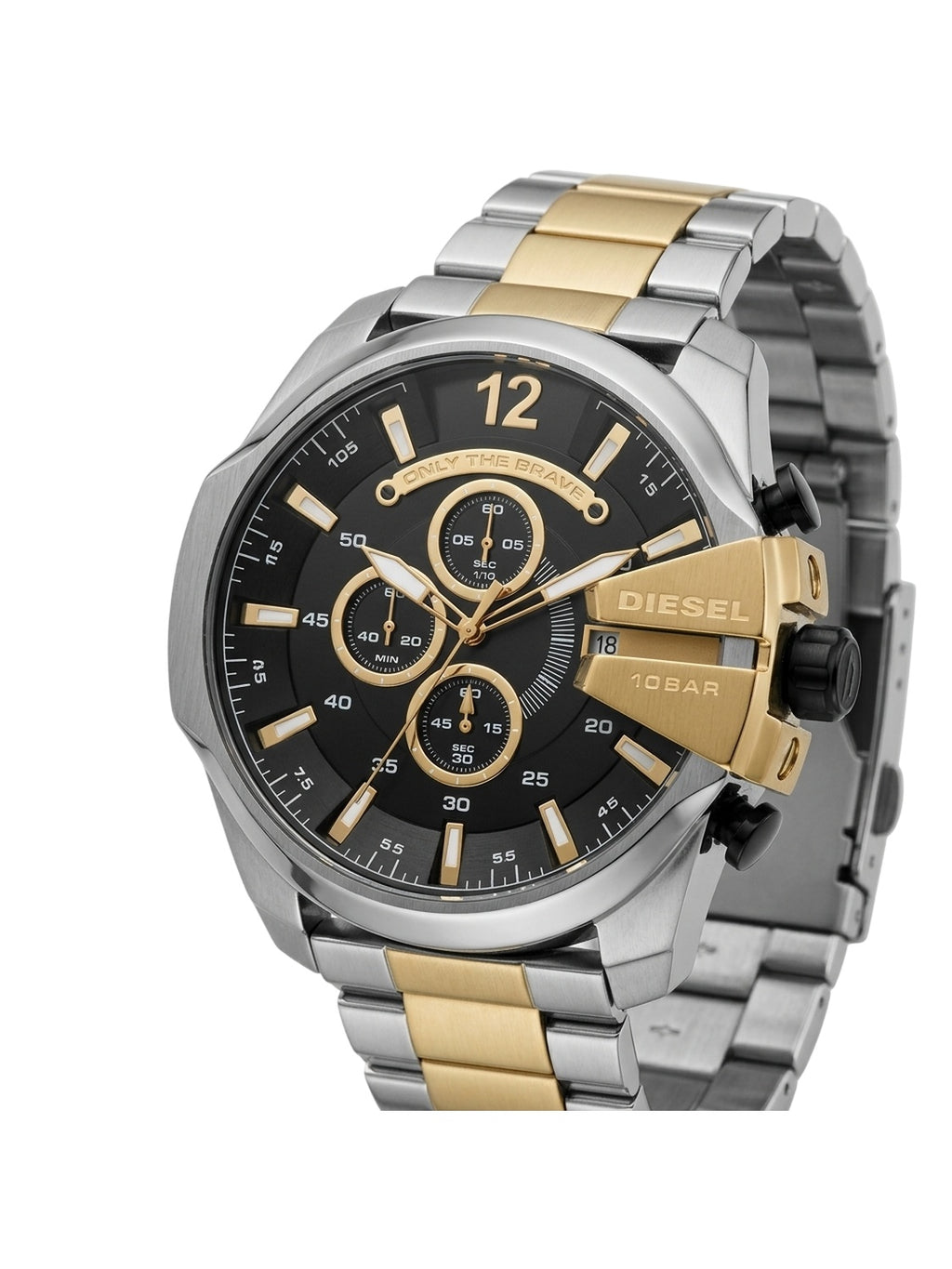 Diesel Mega Chief DZ4581 Chronograph Herrenuhr Bicolor
