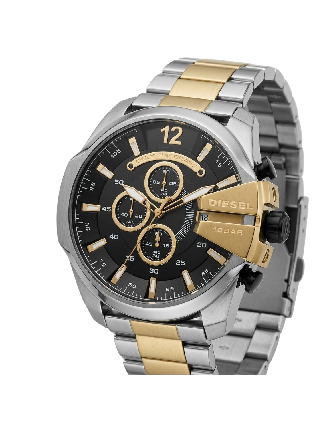 Diesel Mega Chief DZ4581 Chronograph Herrenuhr Bicolor