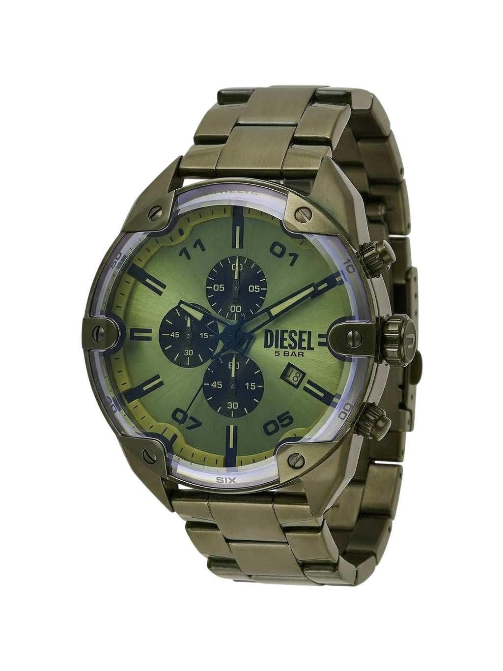 Diesel Spiked DZ4670 Chronograph Herrenuhr Grün