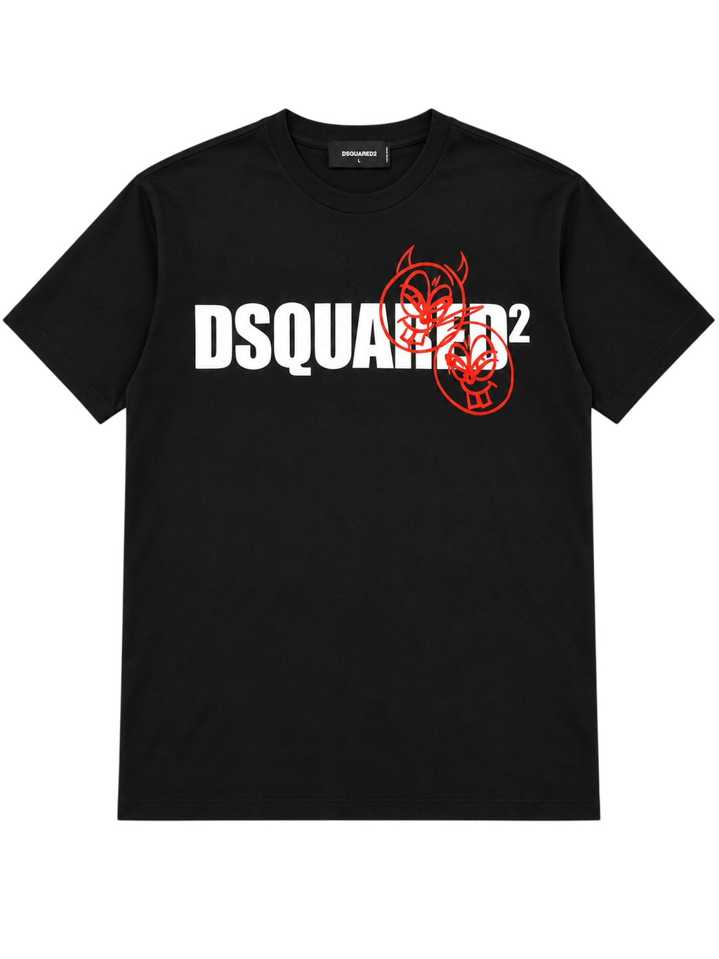 Dsquared2 Doodle Logo T-Shirt Herren Schwarz L
