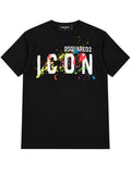 Dsquared2 ICON Splash Cool T-Shirt Herren Schwarz