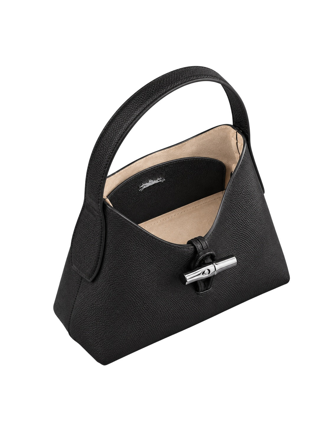 Longchamp Le Roseau Schultertasche S Damen Schwarz
