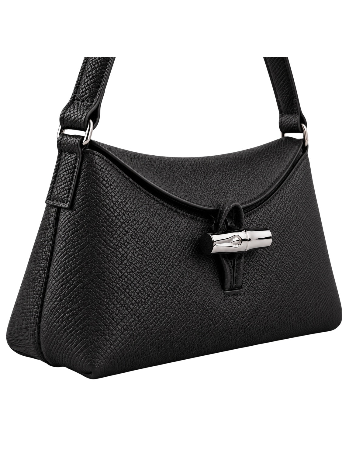 Longchamp Le Roseau Hobo Bag S Damen Schwarz