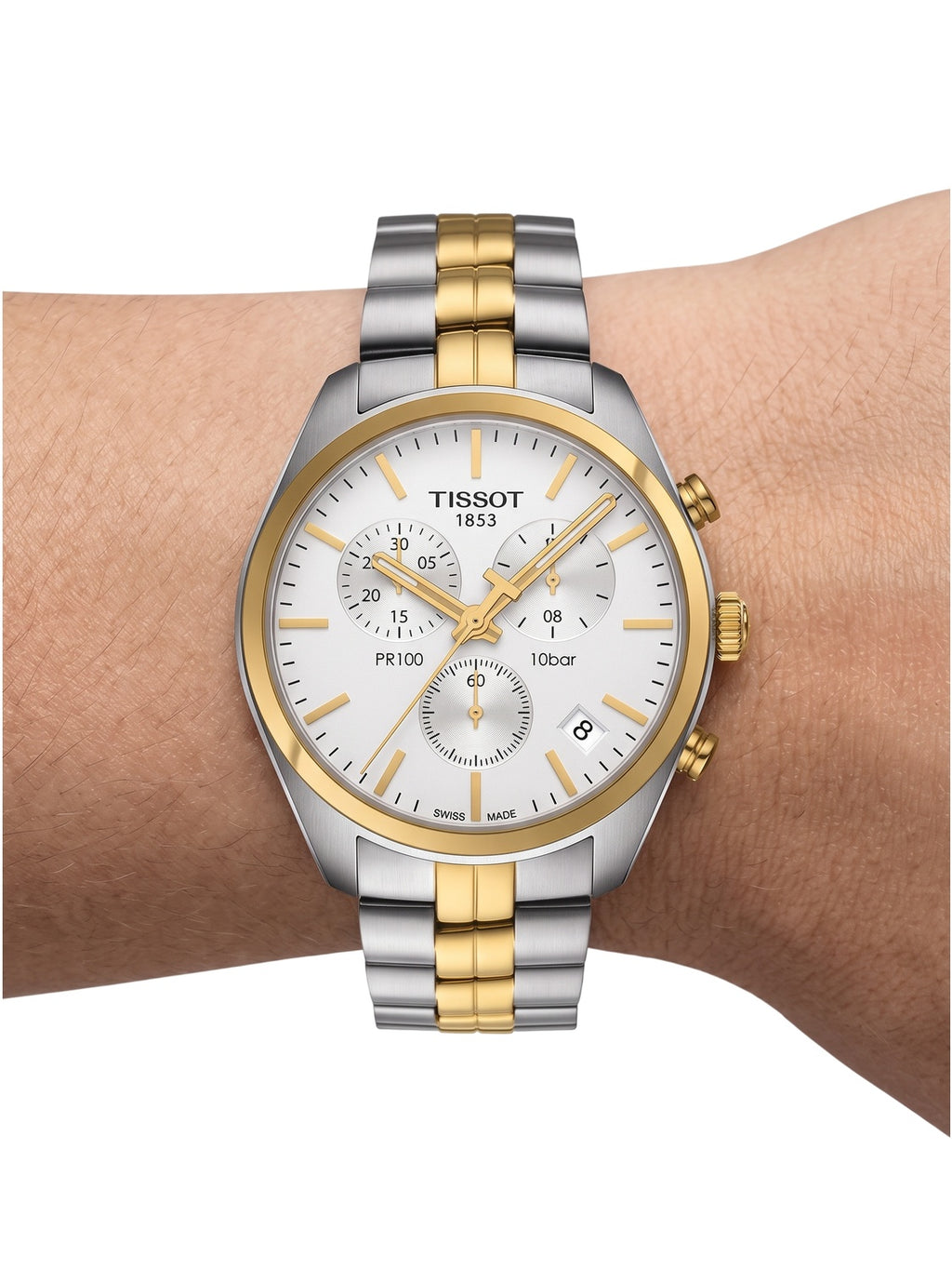 Tissot PR 100 Chronograph Bicolor Herrenuhr T101.417.22.031.00