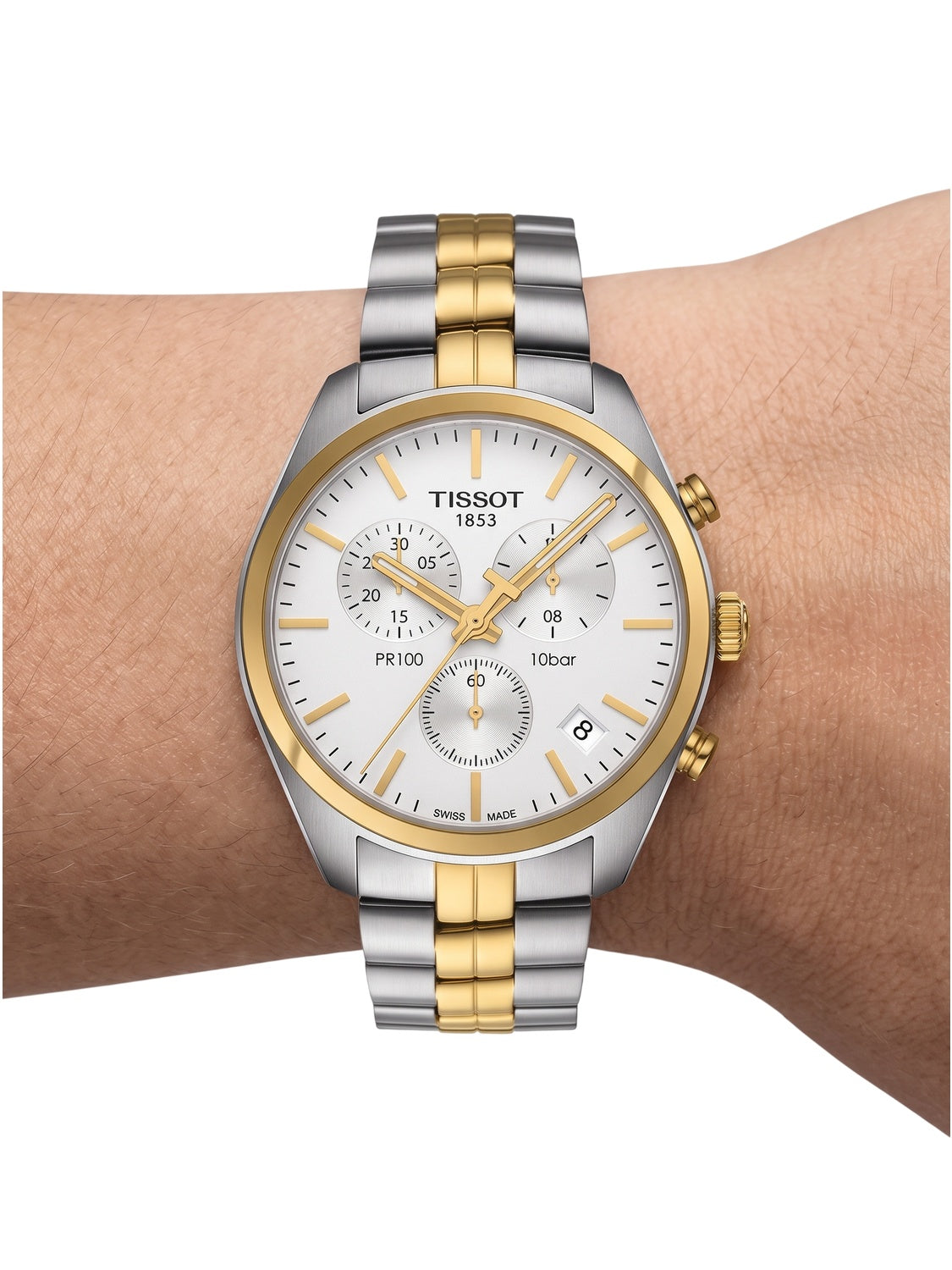 Tissot PR 100 Chronograph Bicolor Herrenuhr T101.417.22.031.00
