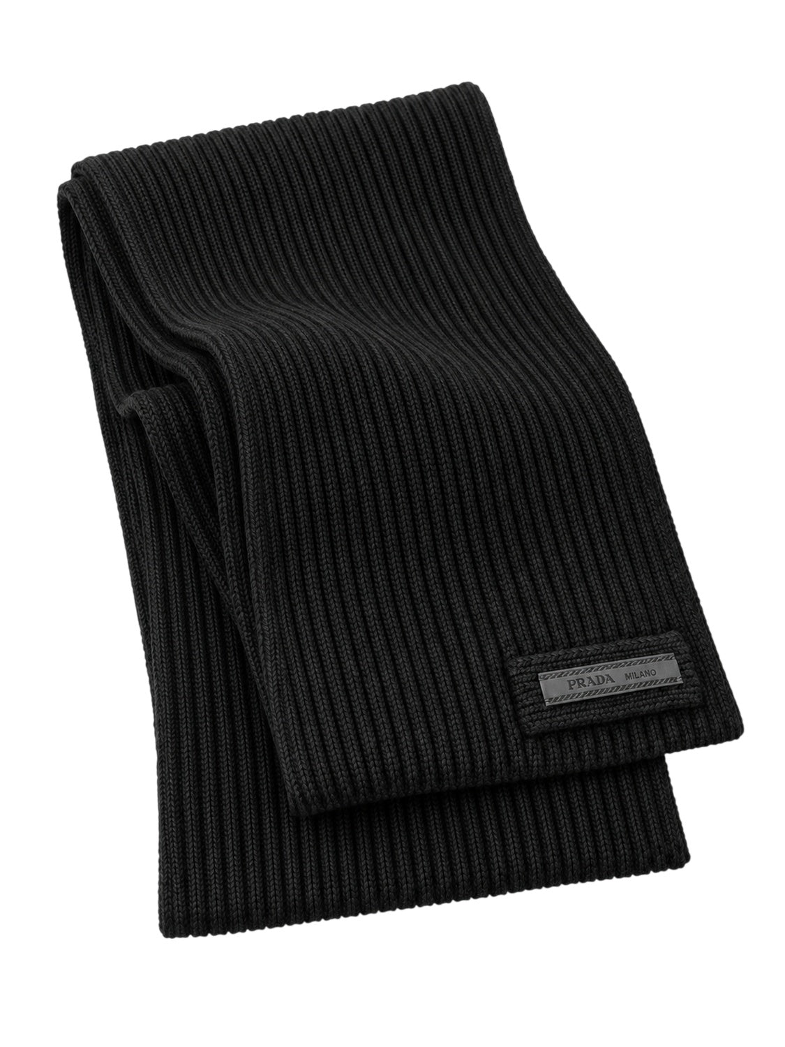 Prada Wollschal aus Wolle in Schwarz